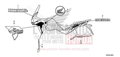 MARQUE/RAYURE (3) CRF1100D2L de 2020